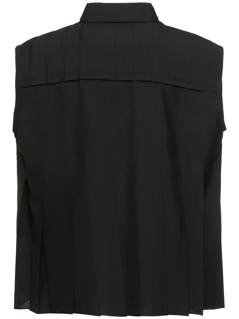 Tailored sleeveless shirt - 5