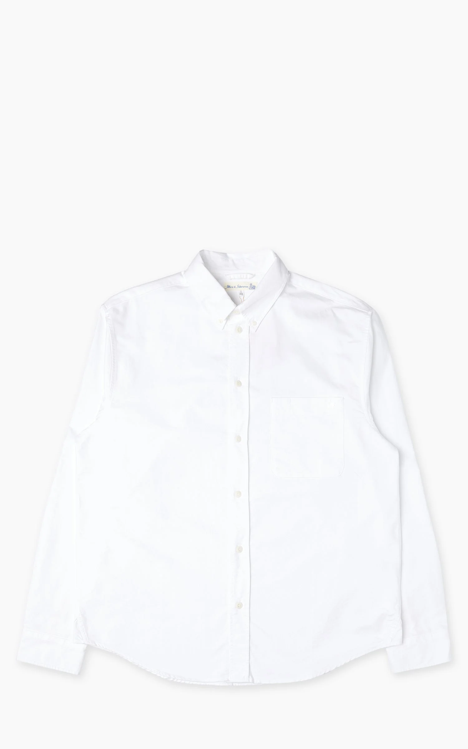 MERZ B. SCHWANEN SHIRT19OX OXFORD SHIRT WHITE - 1