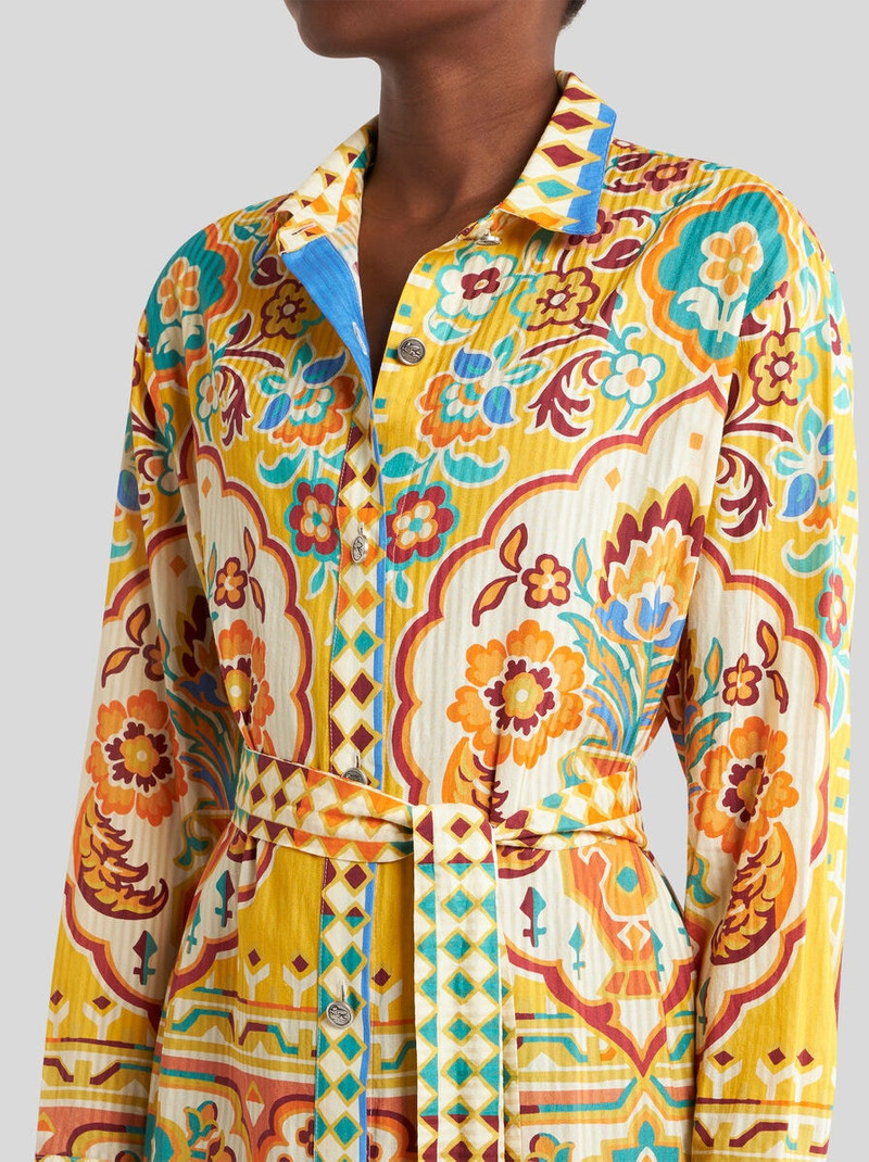 COTTON AND SILK SHIRT DRESS 2