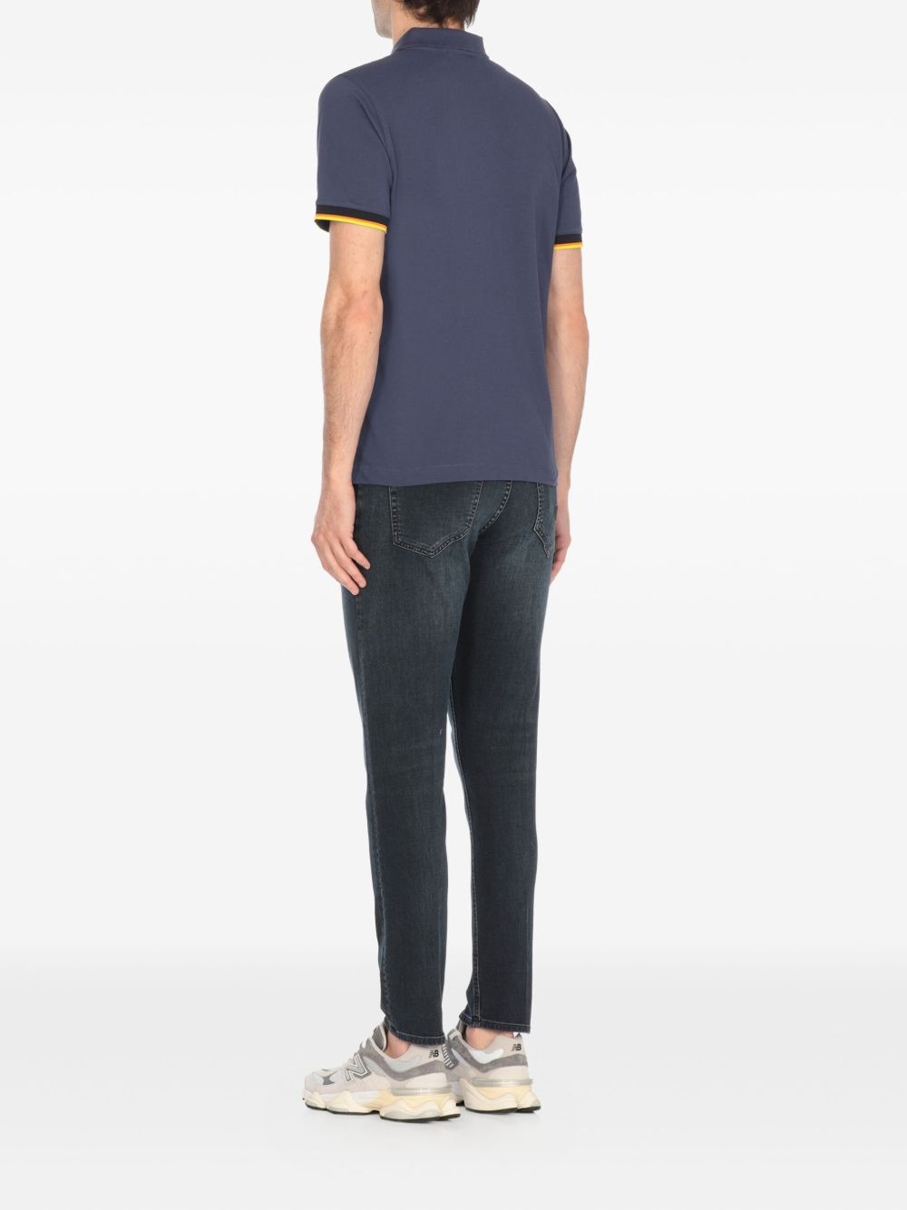two-button cotton polo shirt - 4