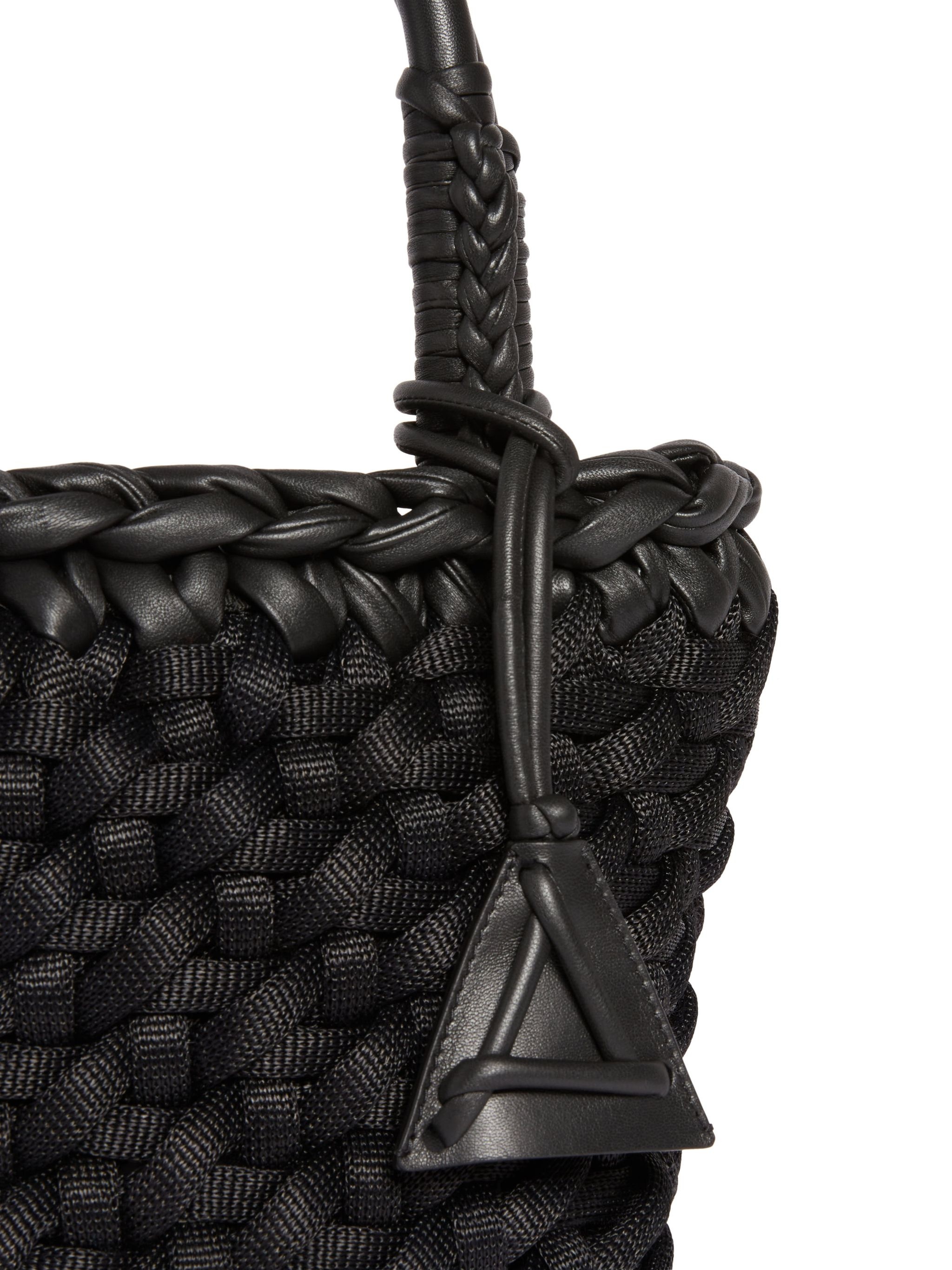 Icon Leather & Rafia Medium Tote - 7