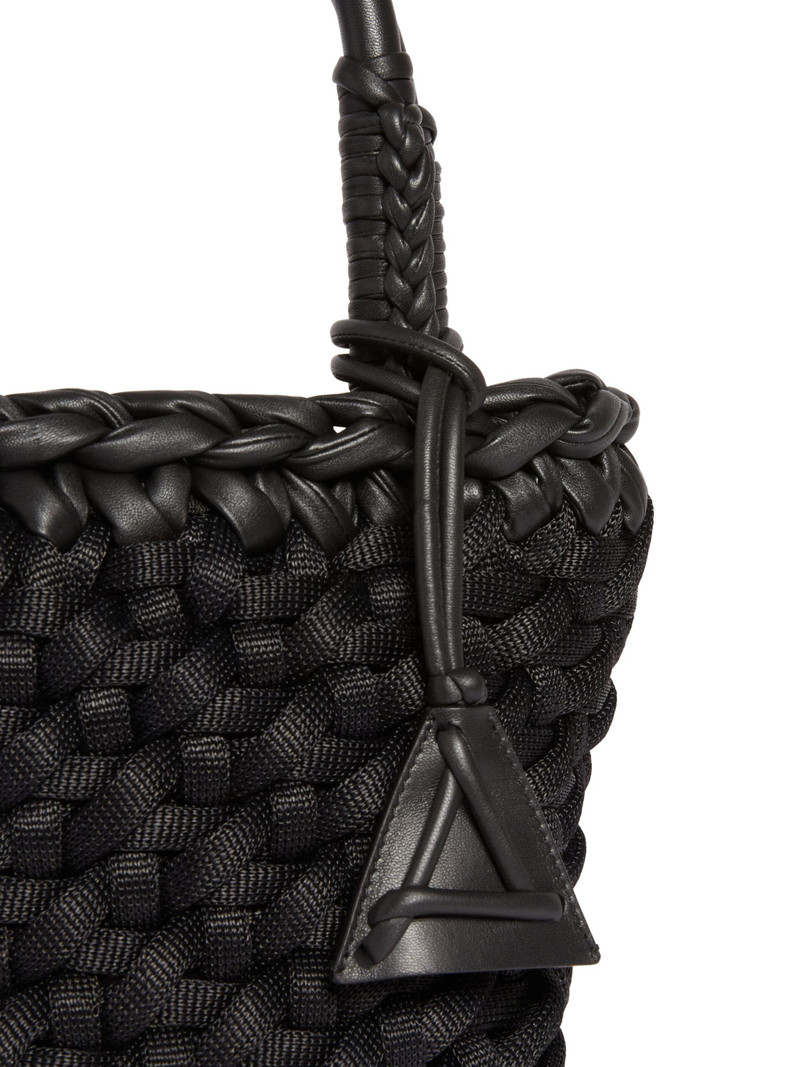 Icon Leather & Rafia Medium Tote 7