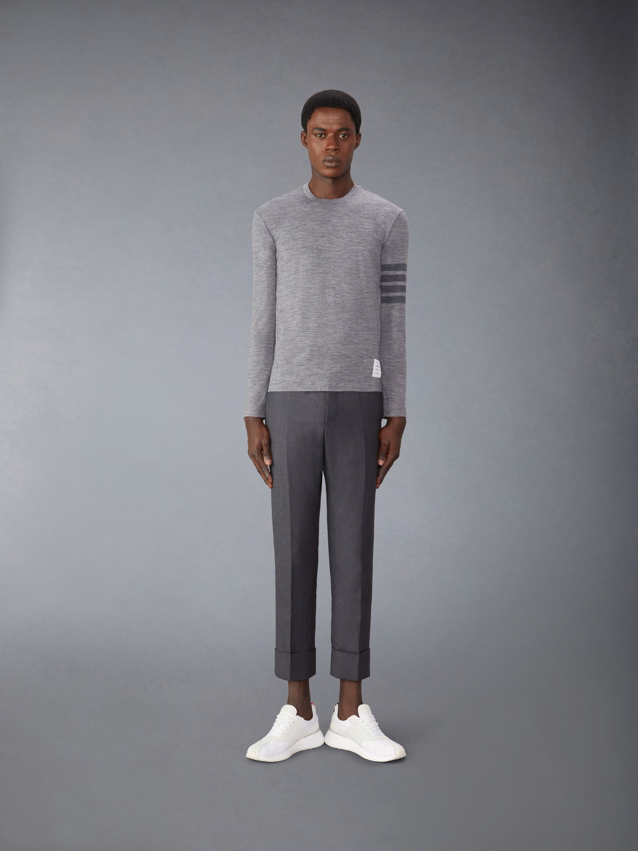 Wool Jersey 4-Bar Tee - 3