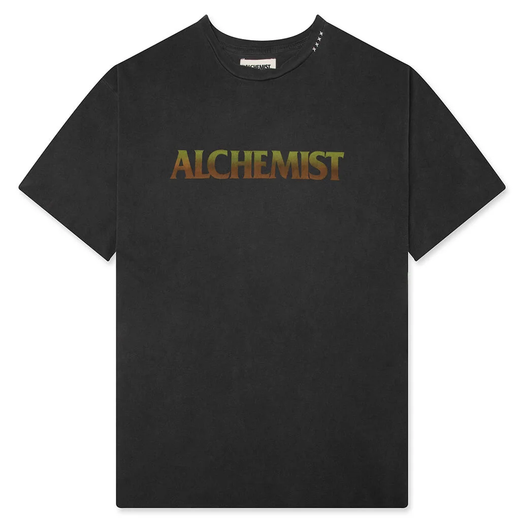 LARGE GRADIENT LOGO T-SHIRT - JET BLACK - 1