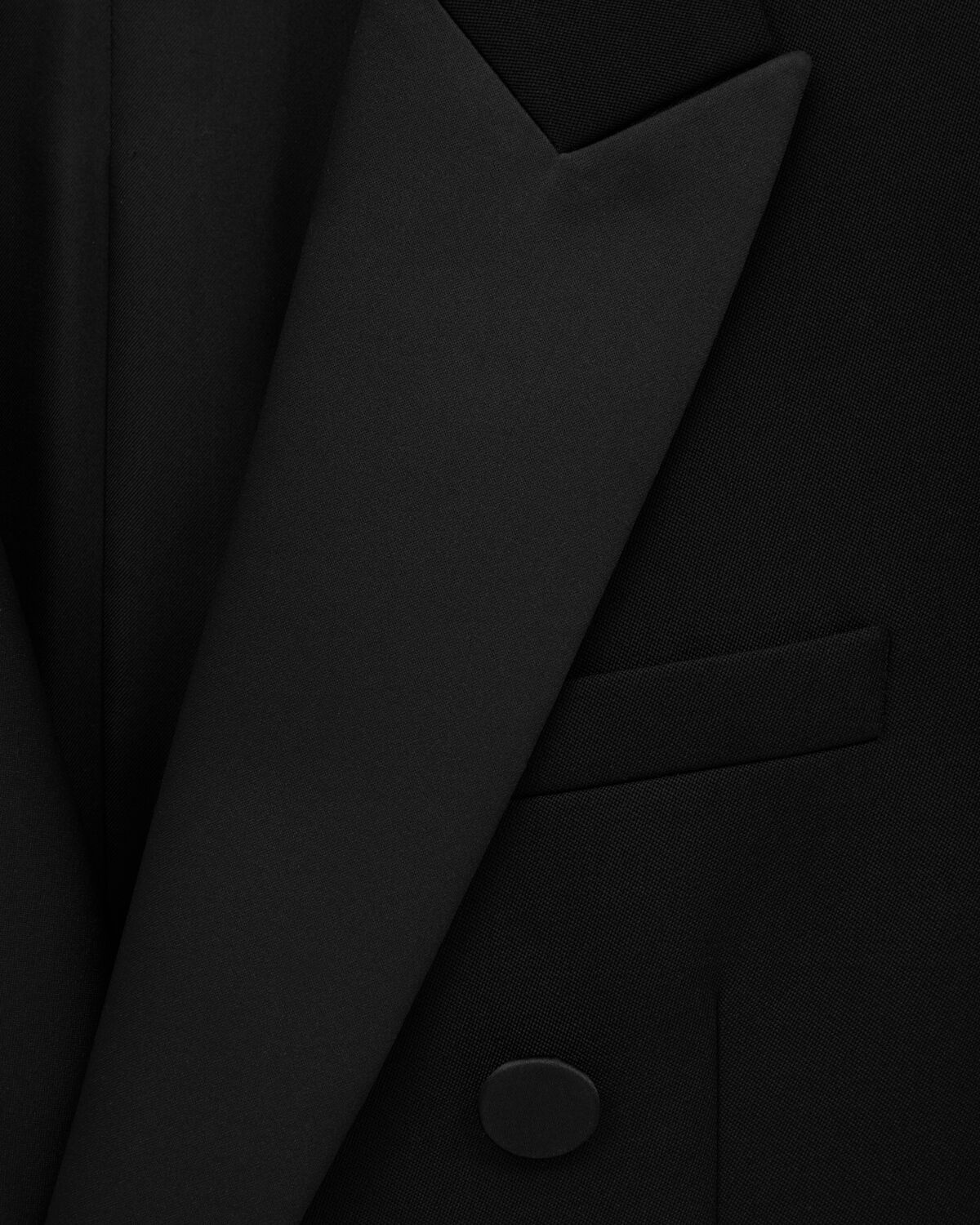 TUXEDO JACKET IN GRAIN DE POUDRE - 3
