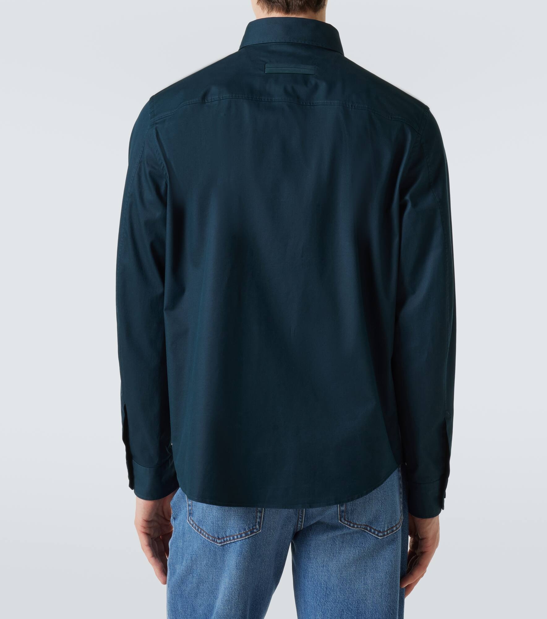 Cotton-blend overshirt - 4