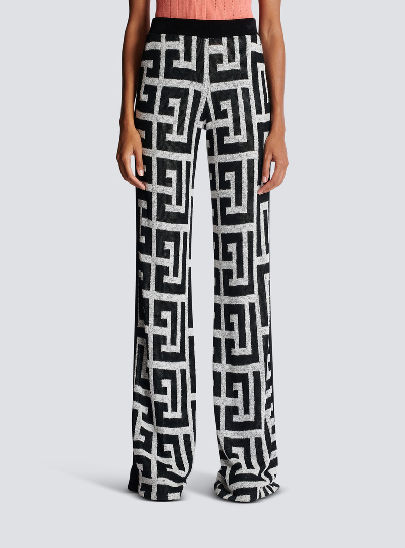 Monogrammed jersey trousers 5