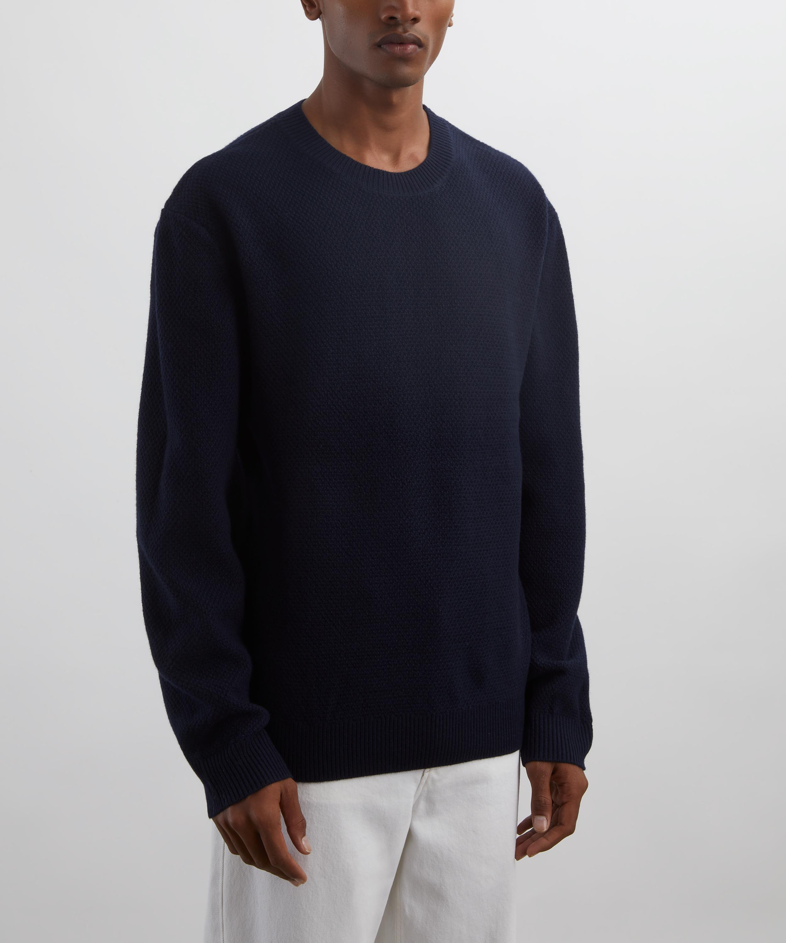 Dark Navy Thomas Wool Jumper - 3