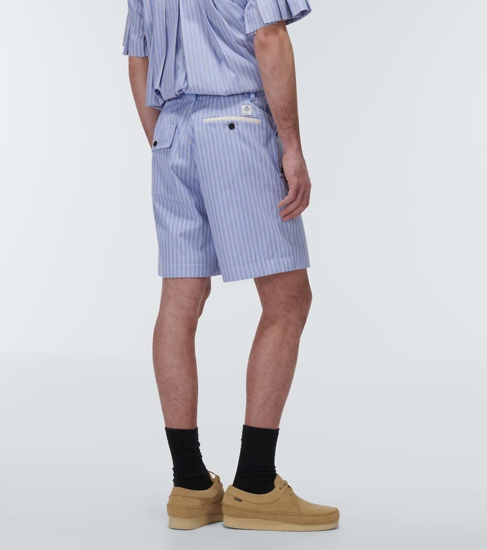 x Thomas Mason striped poplin shorts - 4