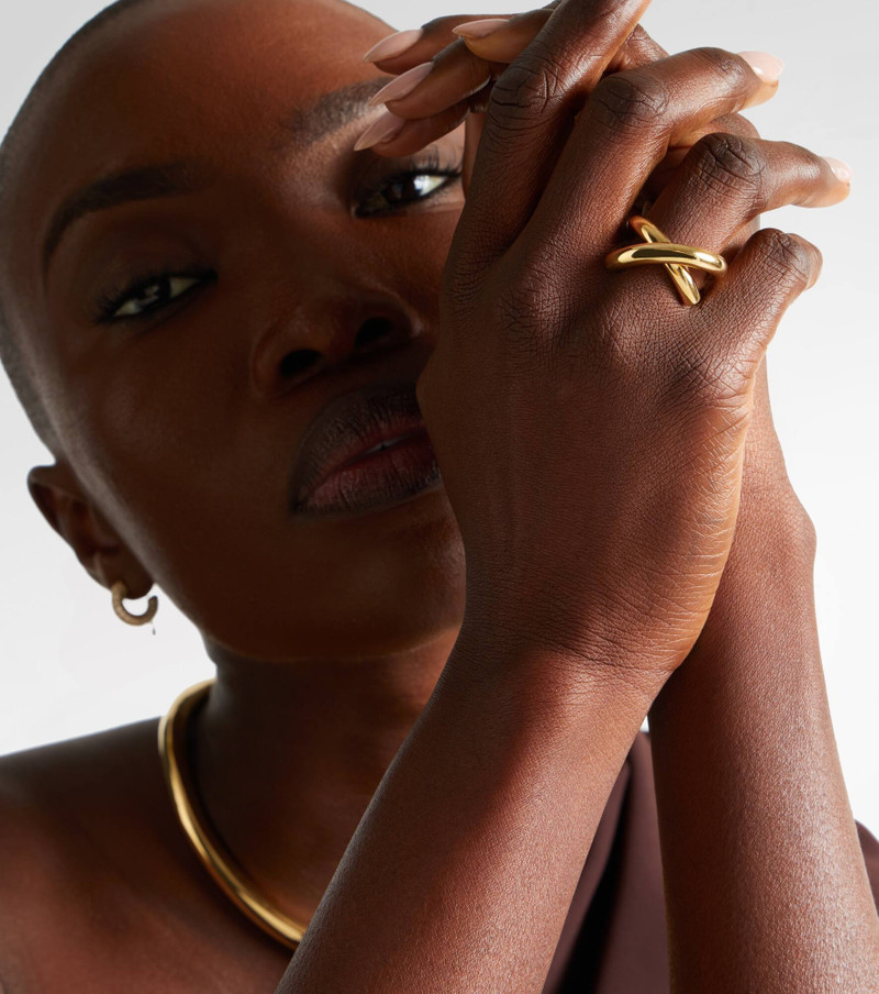 ENGELBERT Cross Loop Medium 18kt gold ring outlook