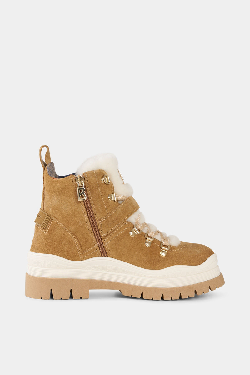 BOGNER Arosa Ankle boots in Brown/Off-white outlook