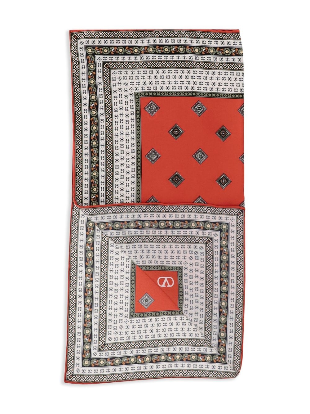 geometric-print scarf - 3