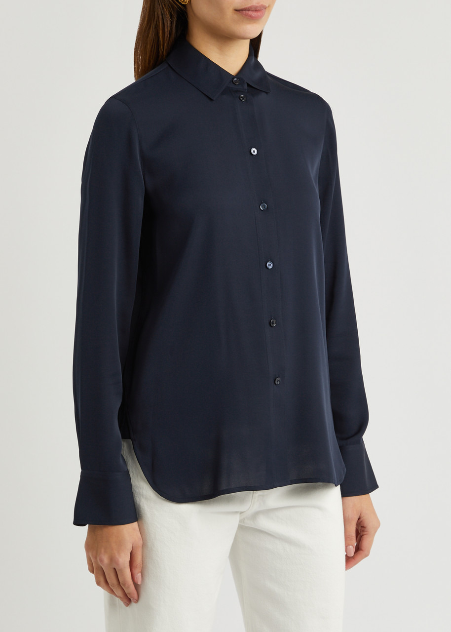 Stretch-silk shirt - 7