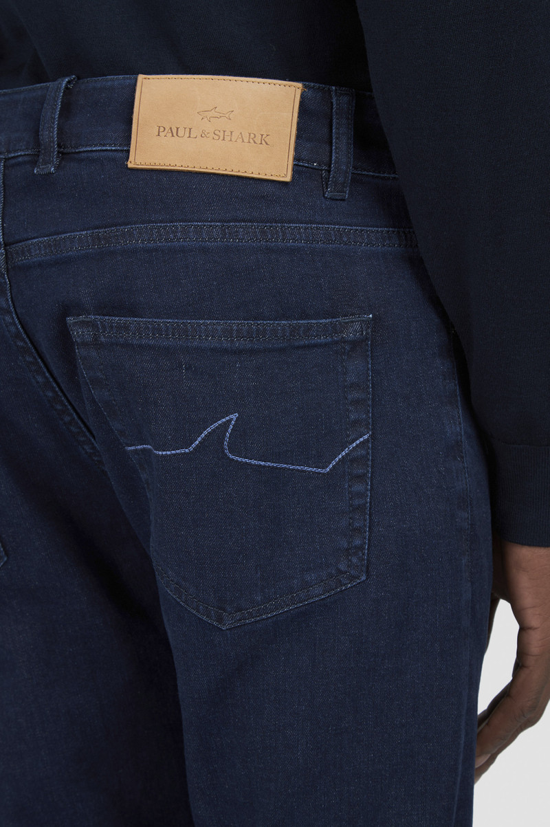 GIZA COTTON DENIM JEANS 4
