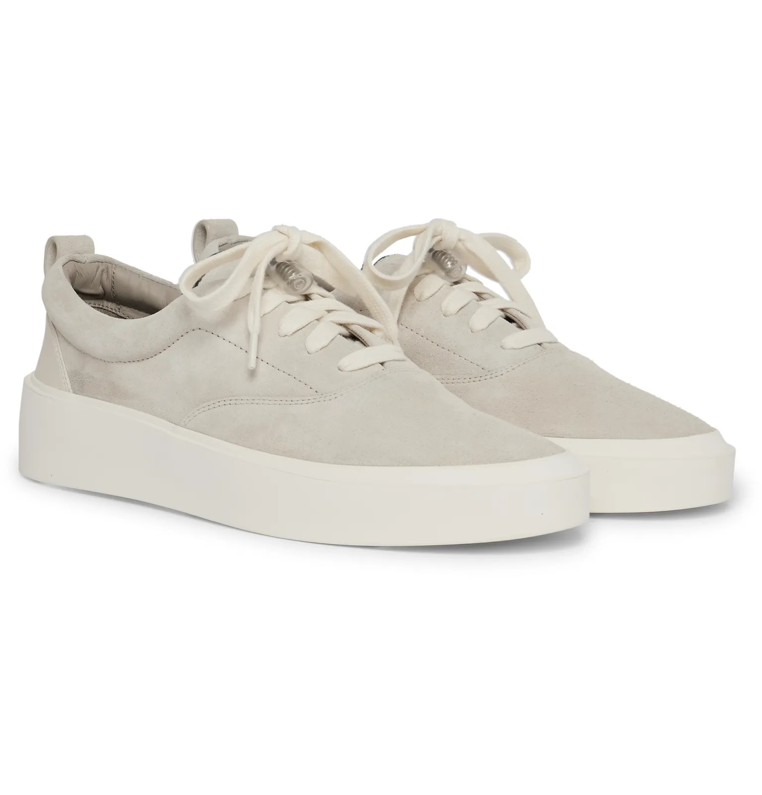 101 Leather-Trimmed Suede Sneakers - 2