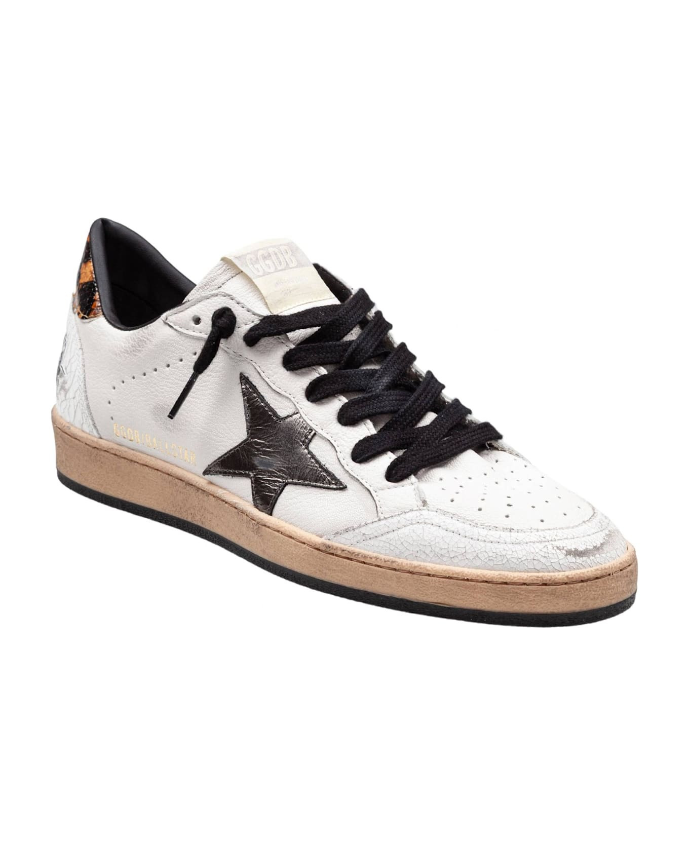 'ball Star' White Leather Sneakers - 2
