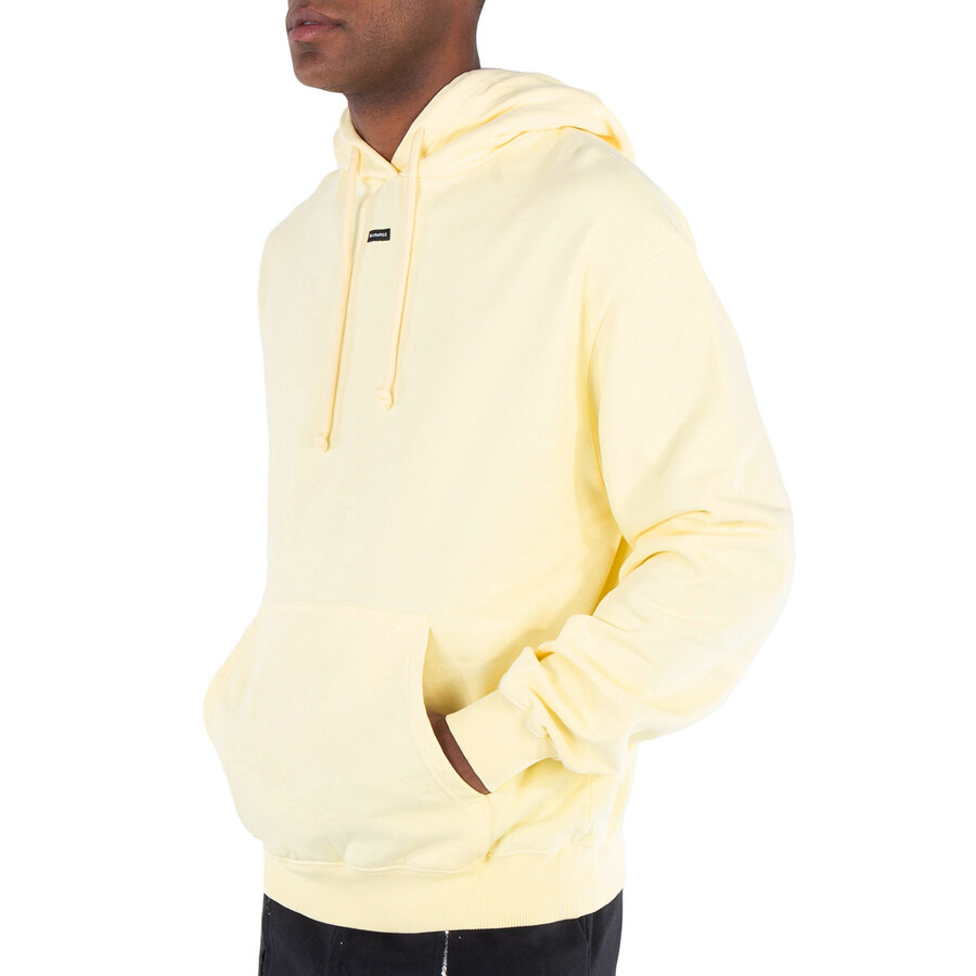 Bluemarble Men's Tender Yellow "Lost In" Print Hoodie - 4