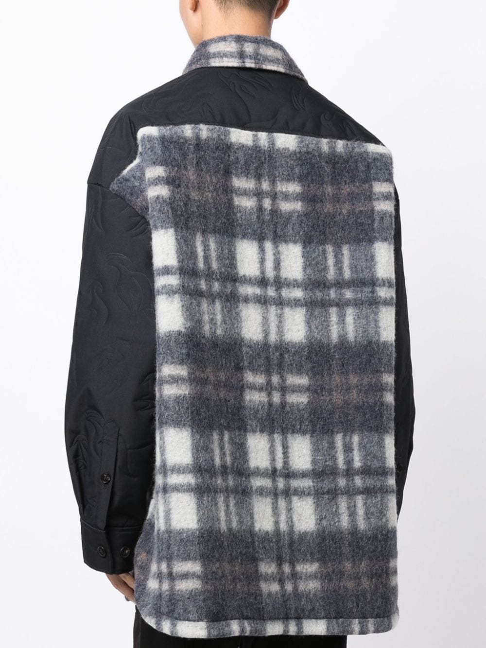 check-pattern shirt - 4