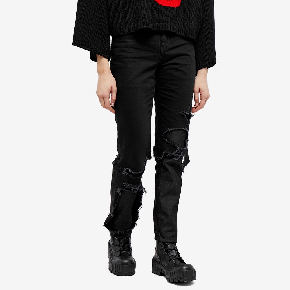 パンツ RAF SIMONS  Destroyed double denim Raf Simons Raf Simons Destroyed Double Denim Jeans | REVERSIBLE