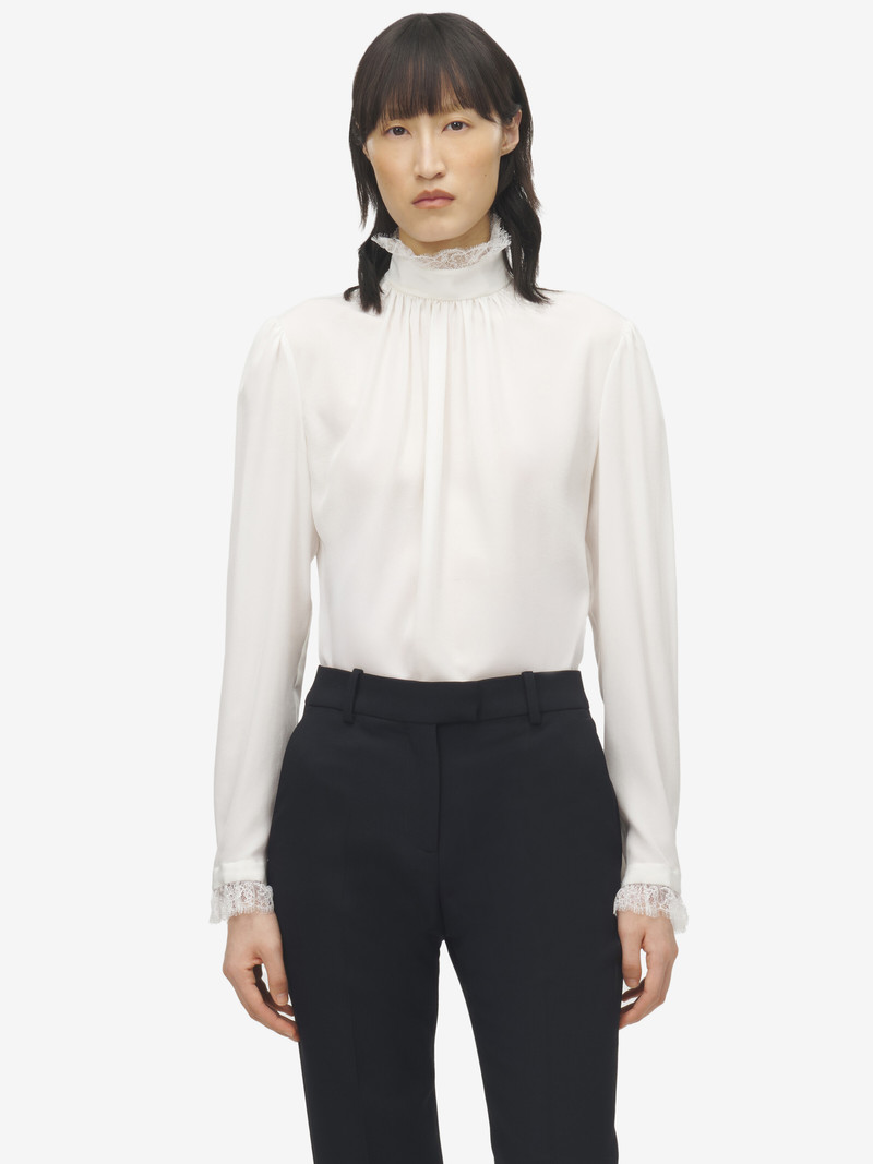 Alexander McQueen Lace Insert Top outlook