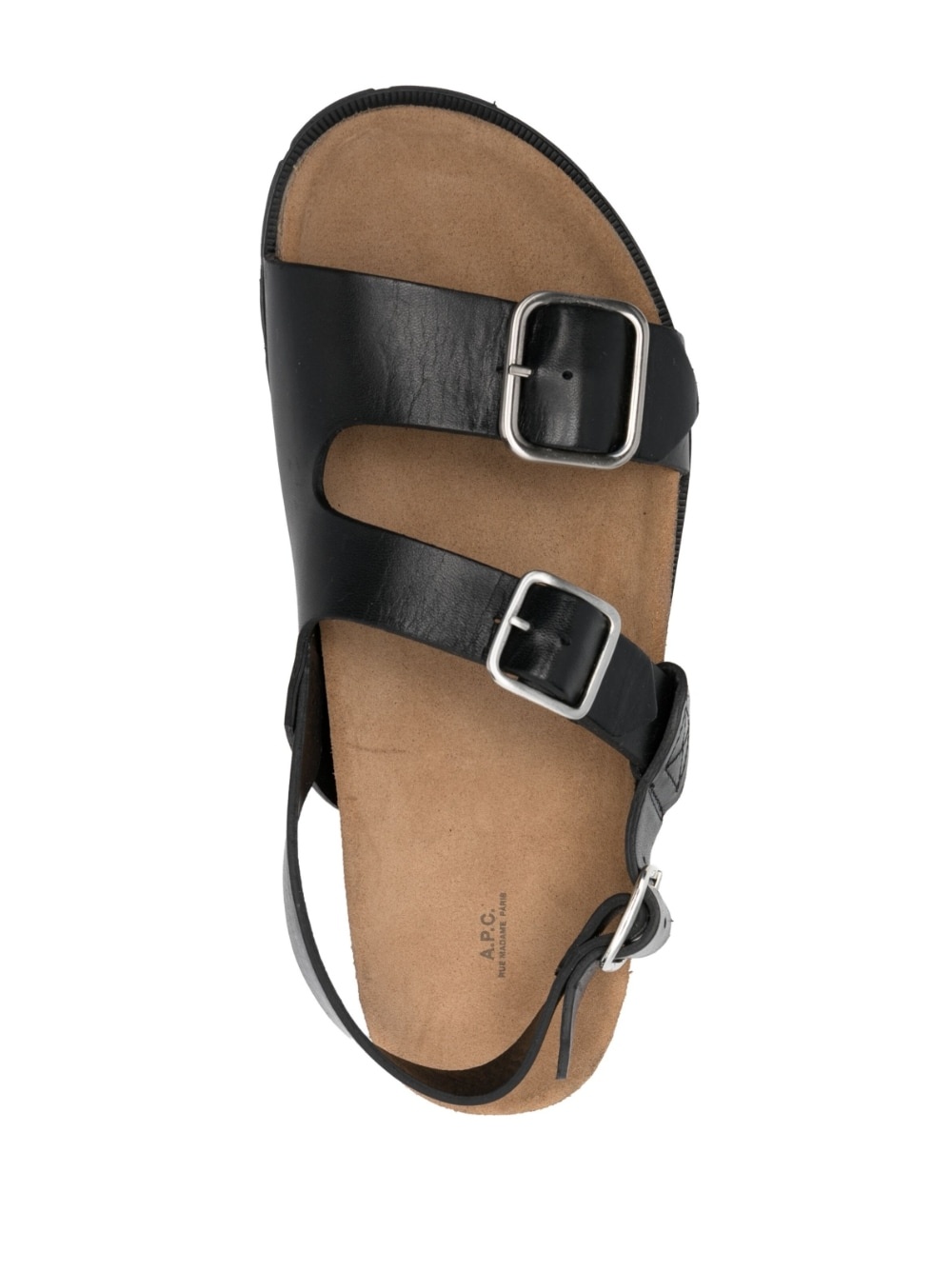 Aly buckle-strap leather sandals - 4