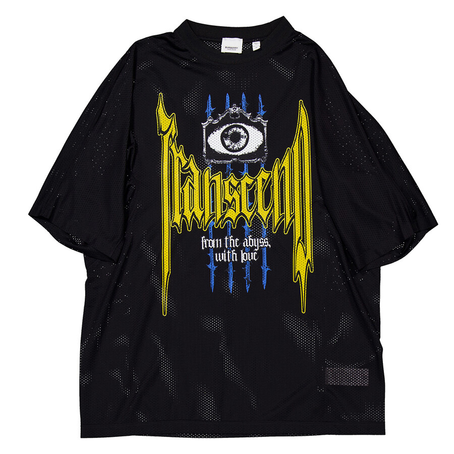 Burberry Slogan Print Nylon Mesh T-shirt - 5
