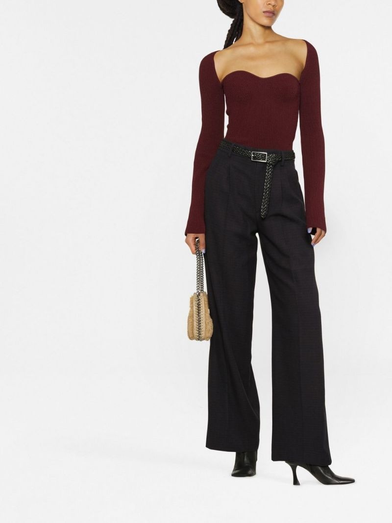 high-waisted wide-leg trousers - 2