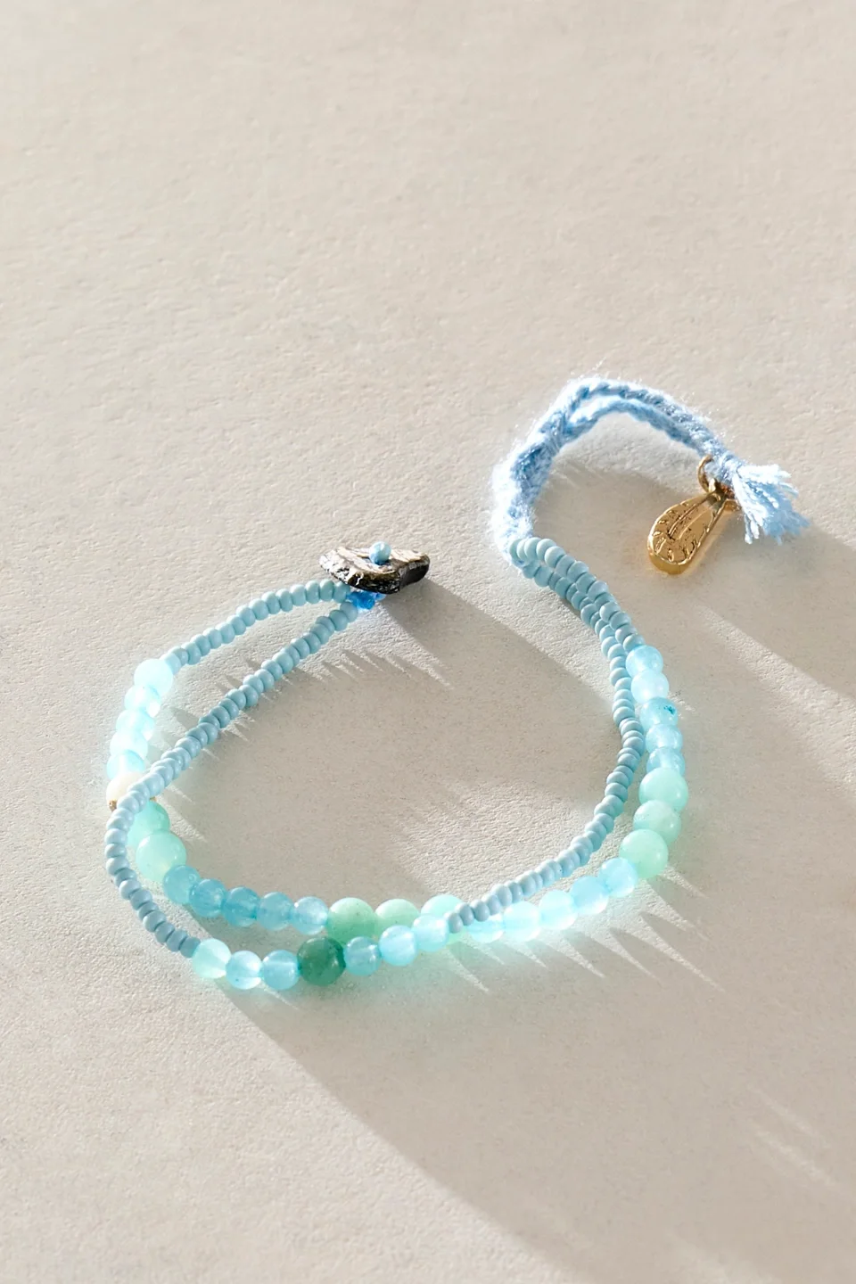 Halo Semiprecious Stone Bracelet - 1