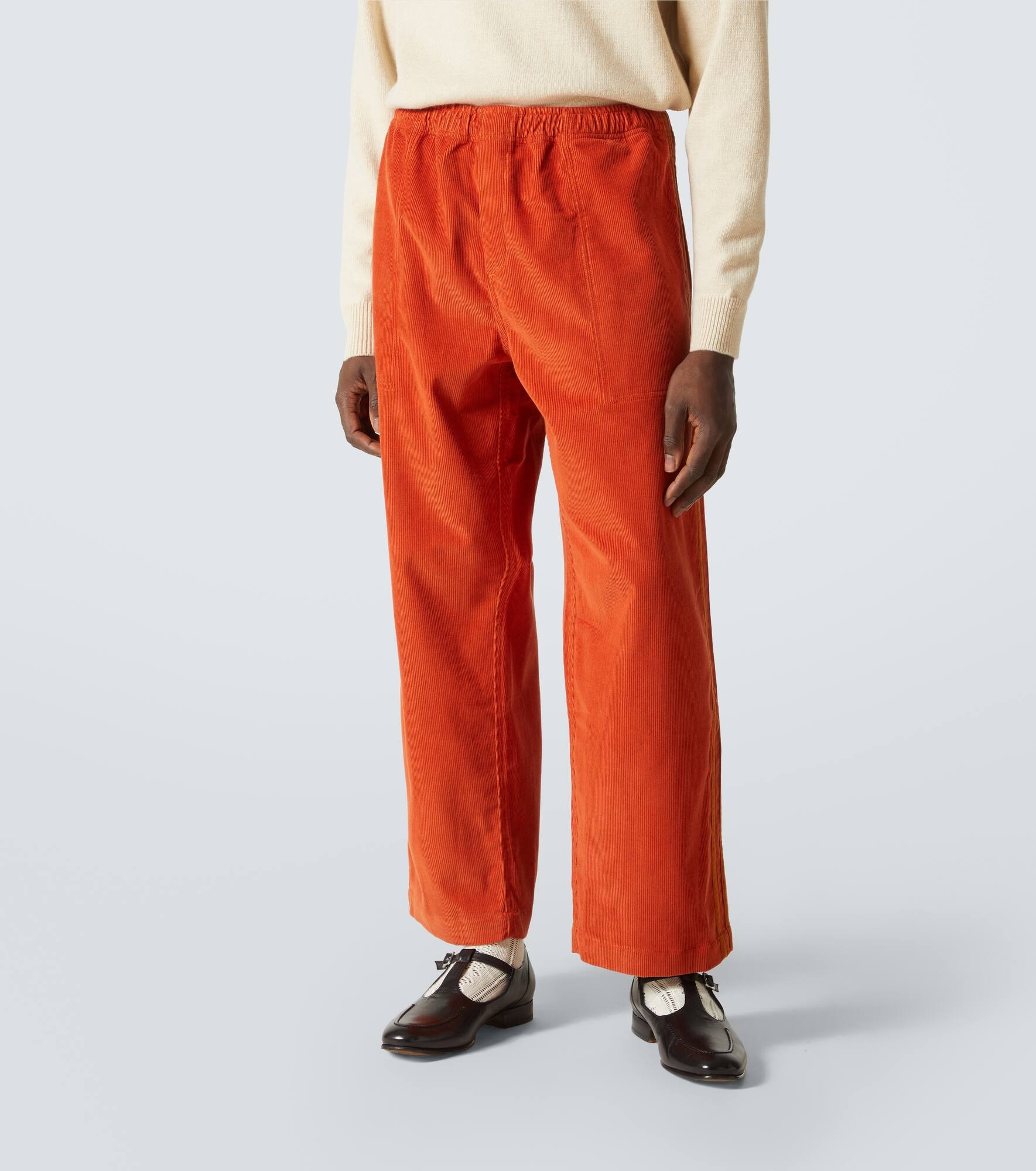 Cotton corduroy straight pants - 3