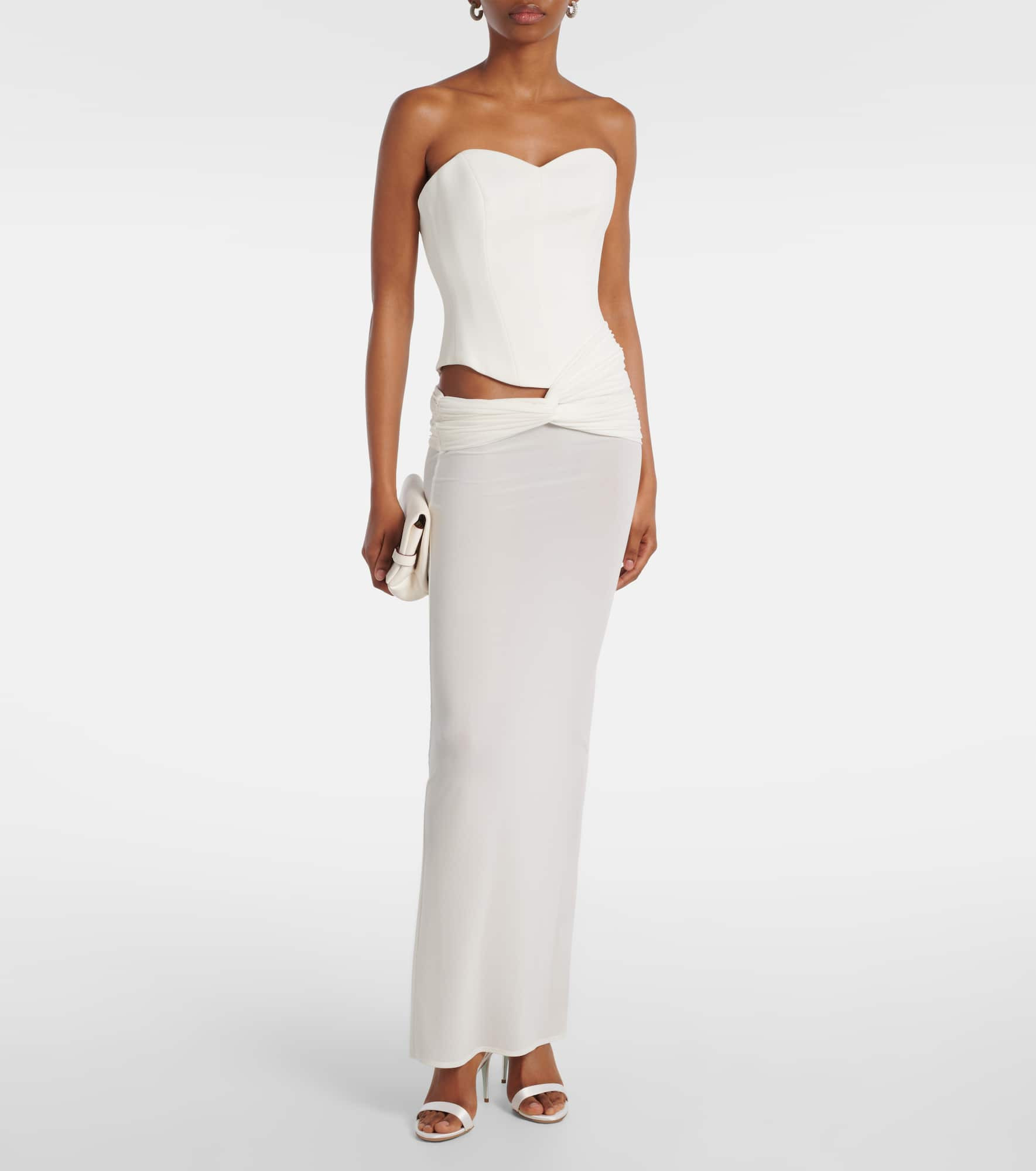 So Nude 85 satin sandals - 3