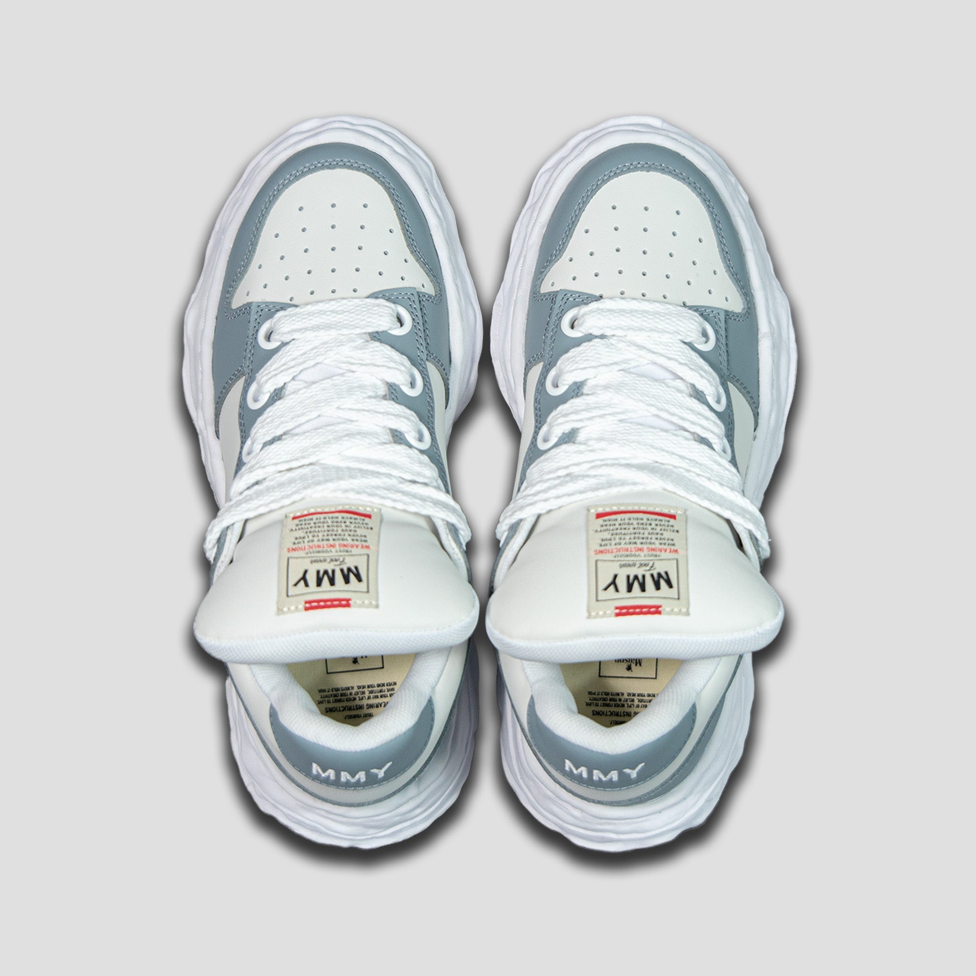 WAYNE OG SOLE LOW-TOP PUFFER LEATHER SNEAKERS - 3