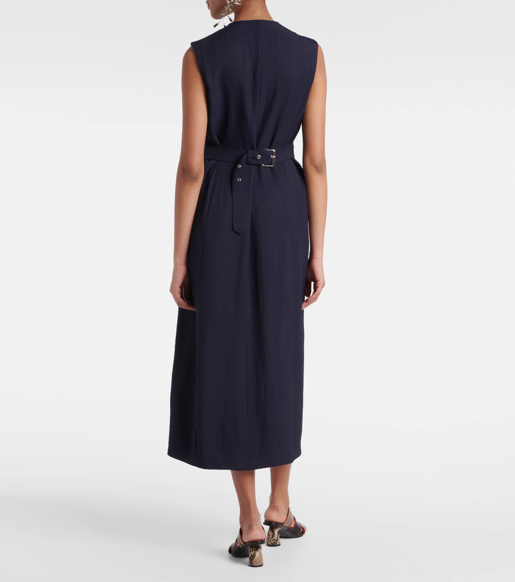 Gabardine midi dress - 3