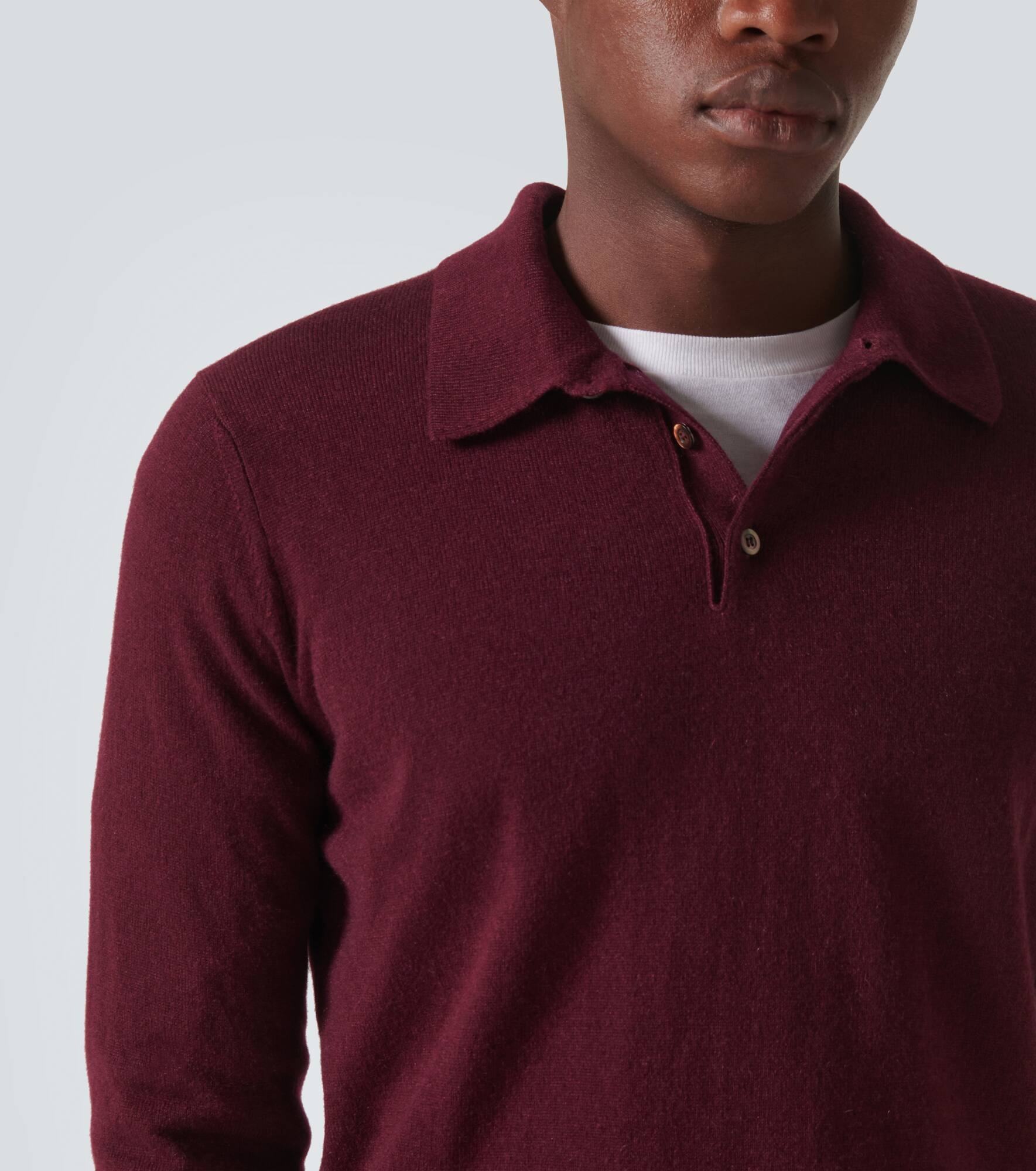 Cashmere polo shirt - 5