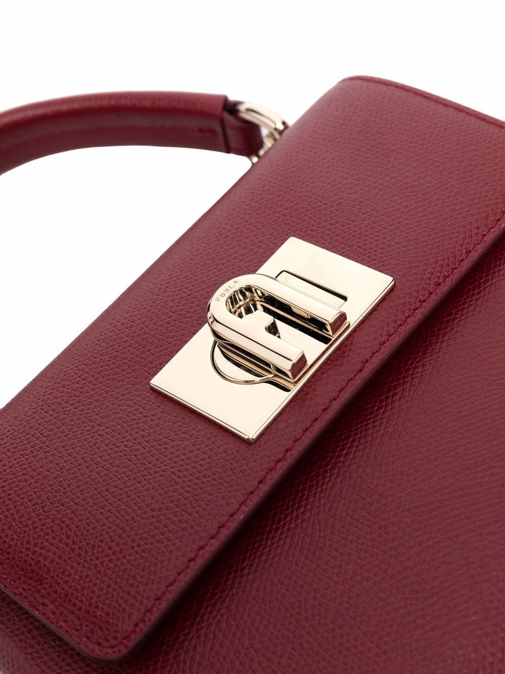 leather fold-over tote bag - 4