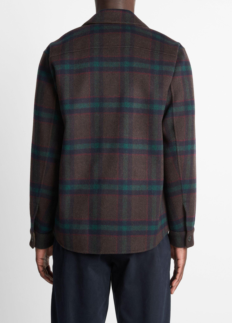 Vince Plaid Splittable Wool-Blend Shirt Jacket outlook