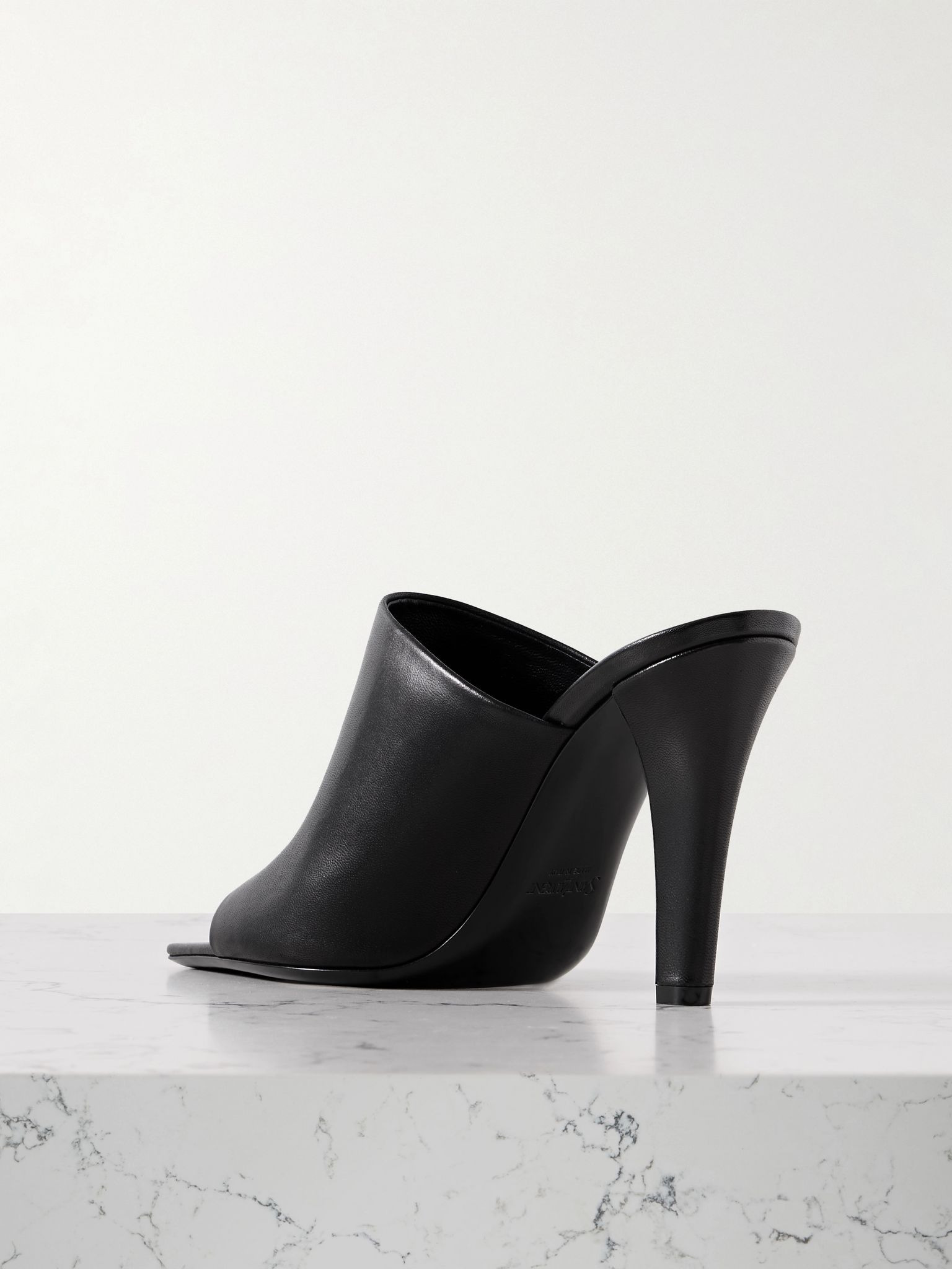 Jill leather mules Black - 3
