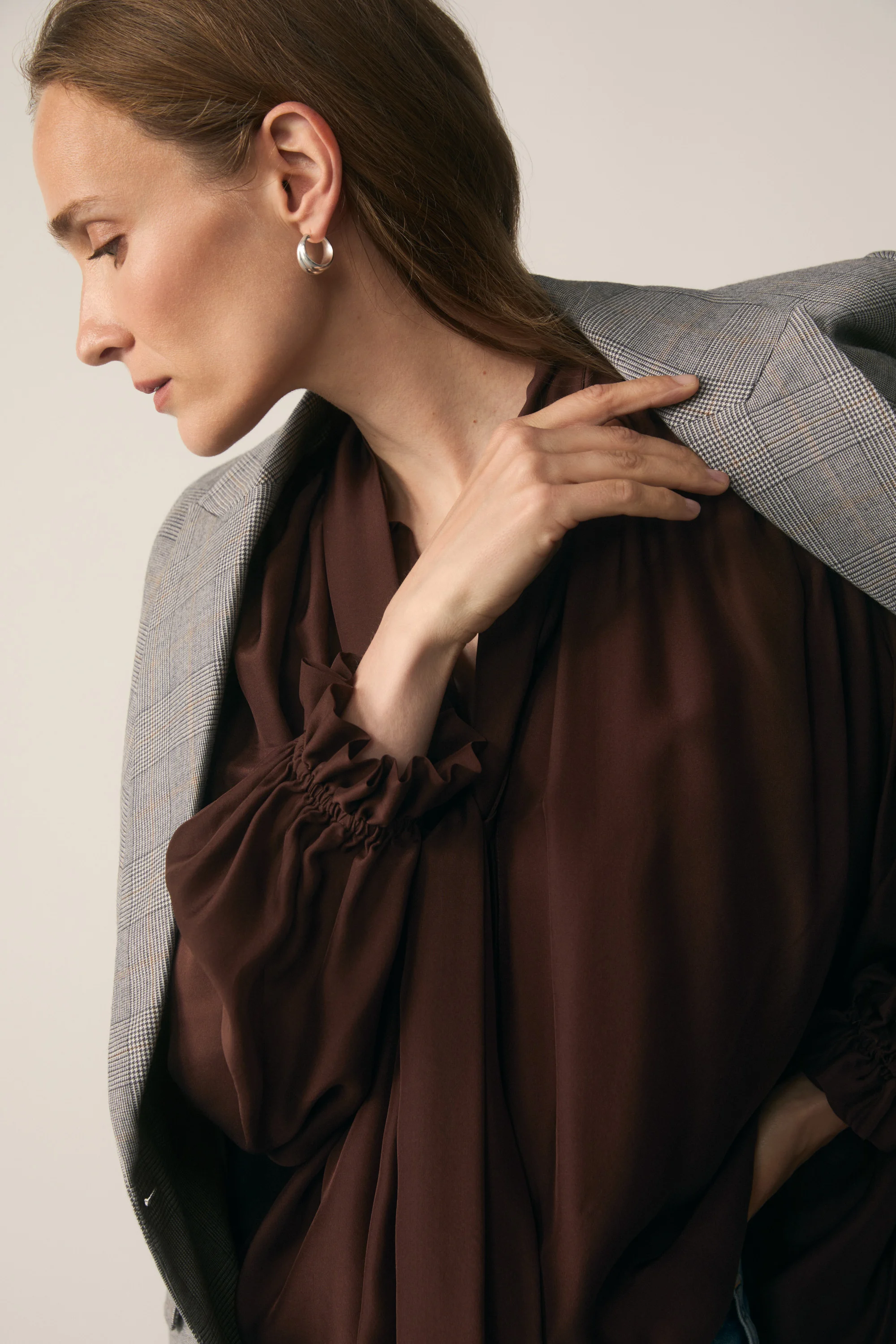 Riola Silk Chiffon Blouse - 1