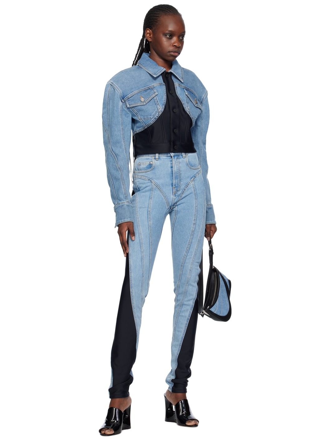 Blue Spiral Jeans - 4