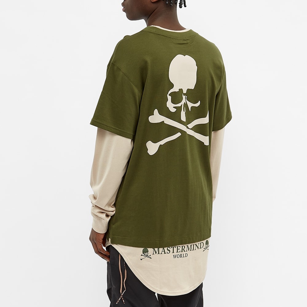 MASTERMIND WORLD Layered Long Sleeve Skull Tee - 5