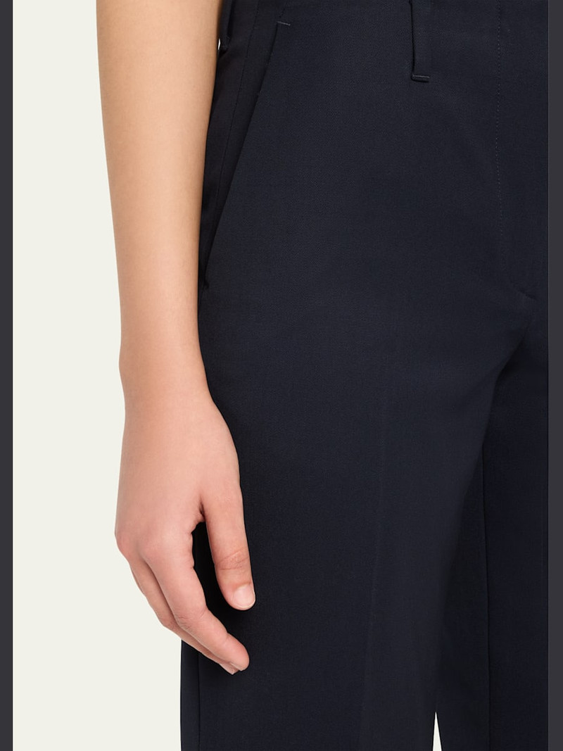 Parchia Bis Straight Leg Wool Pants 5