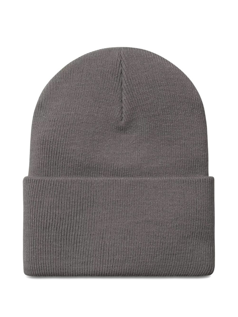 Carhartt logo-patch beanie hat outlook