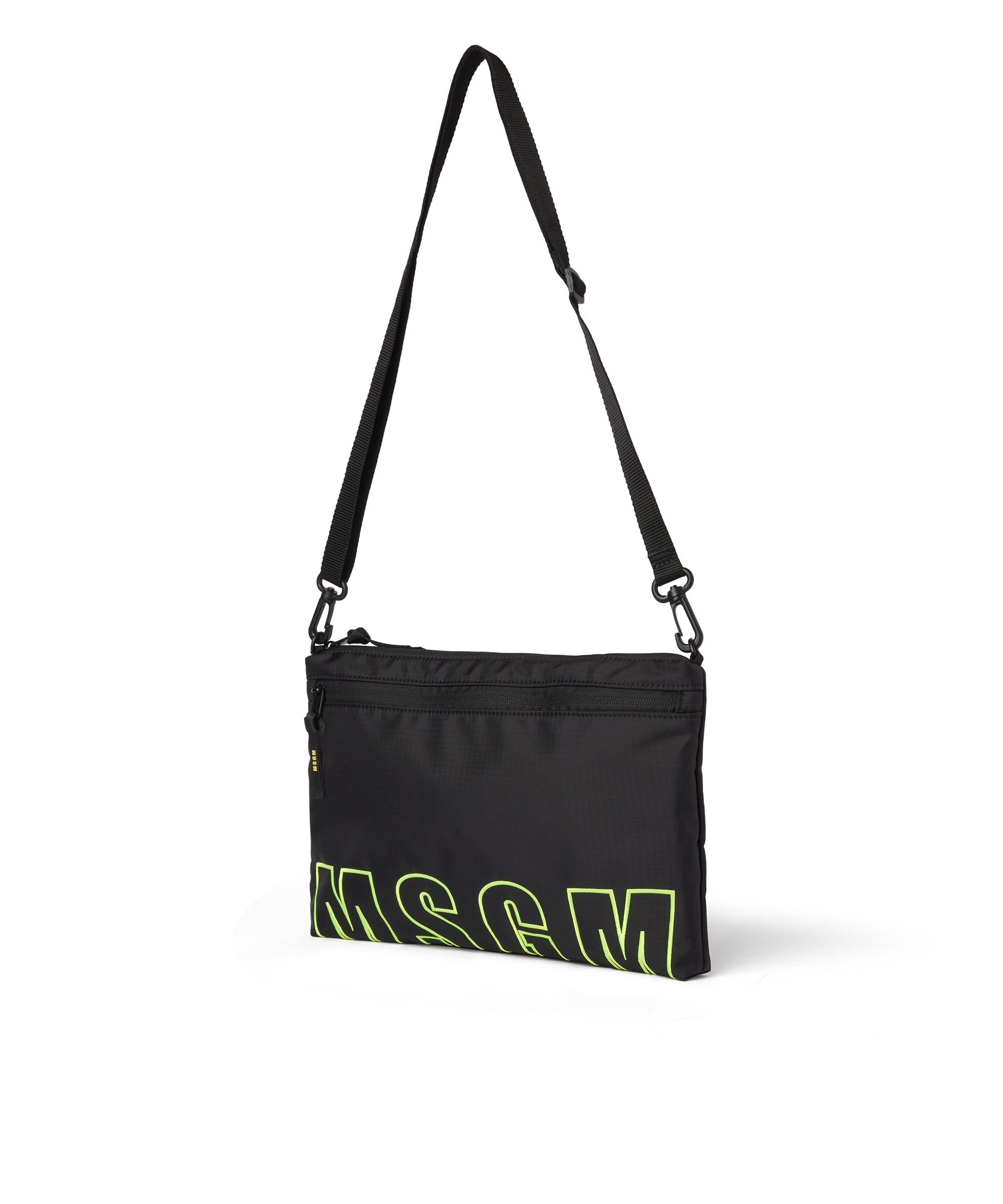 Ripstop nylon shoulder bag with embroidered logo - 3