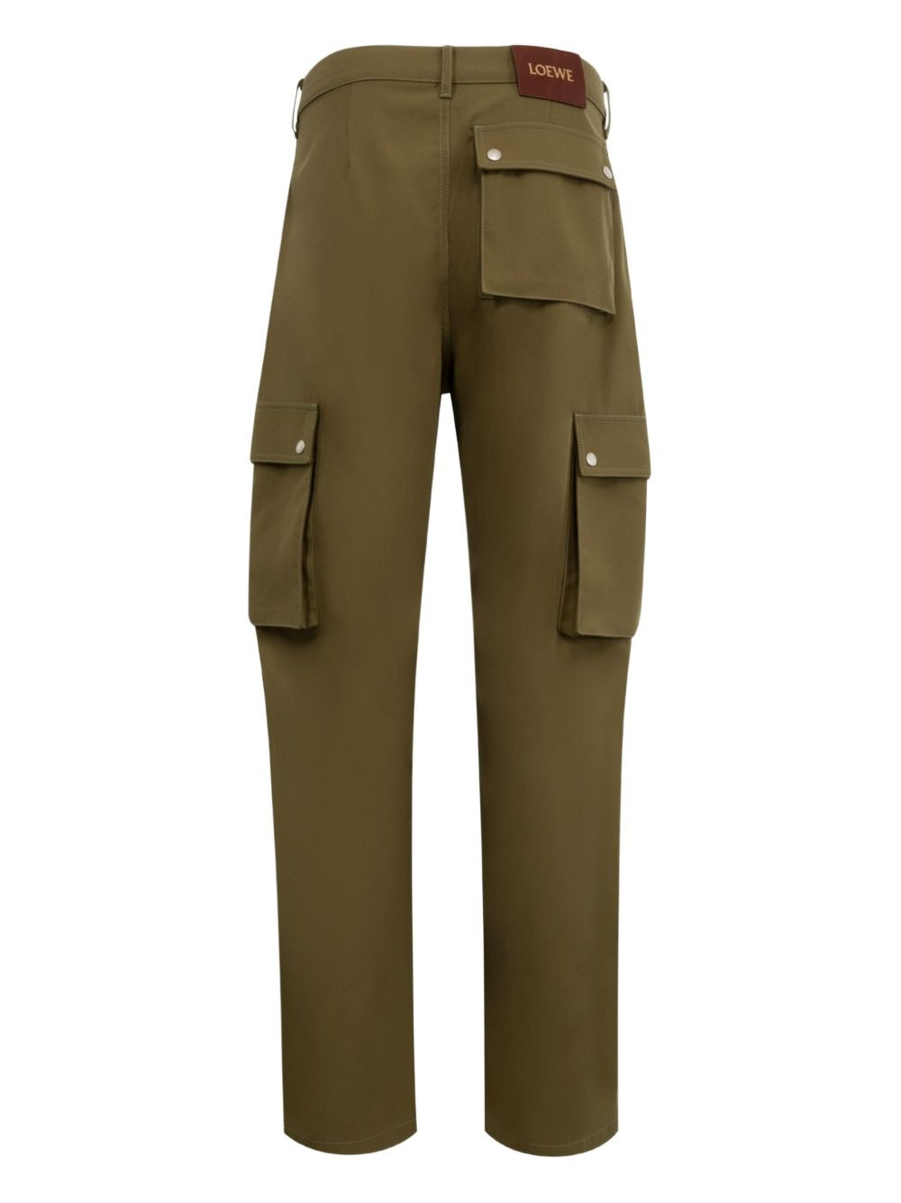 cargo-pocket cotton trousers - 2