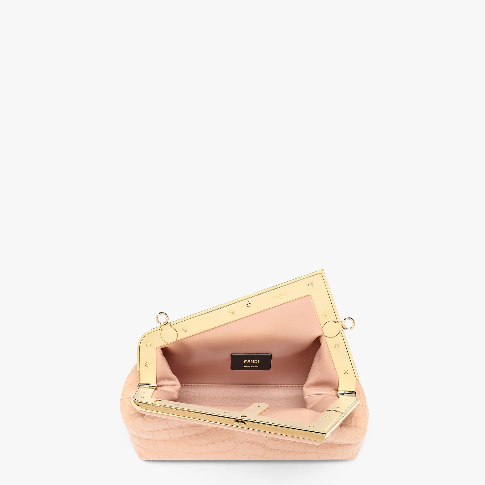 Pink crocodile leather bag - 4