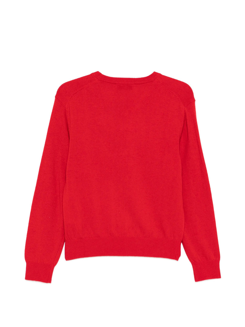 Dunst Dunst V-neck Logo Sweater outlook