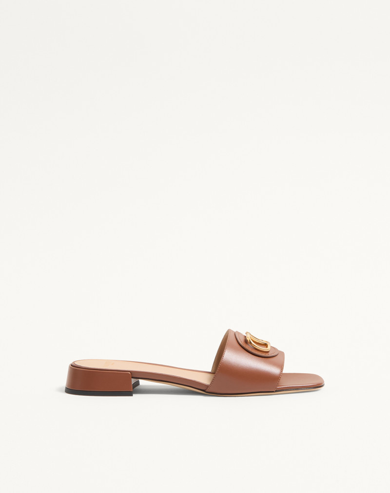 VLOGO SIGNATURE SLIDE SANDAL IN CALFSKIN 20MM 1