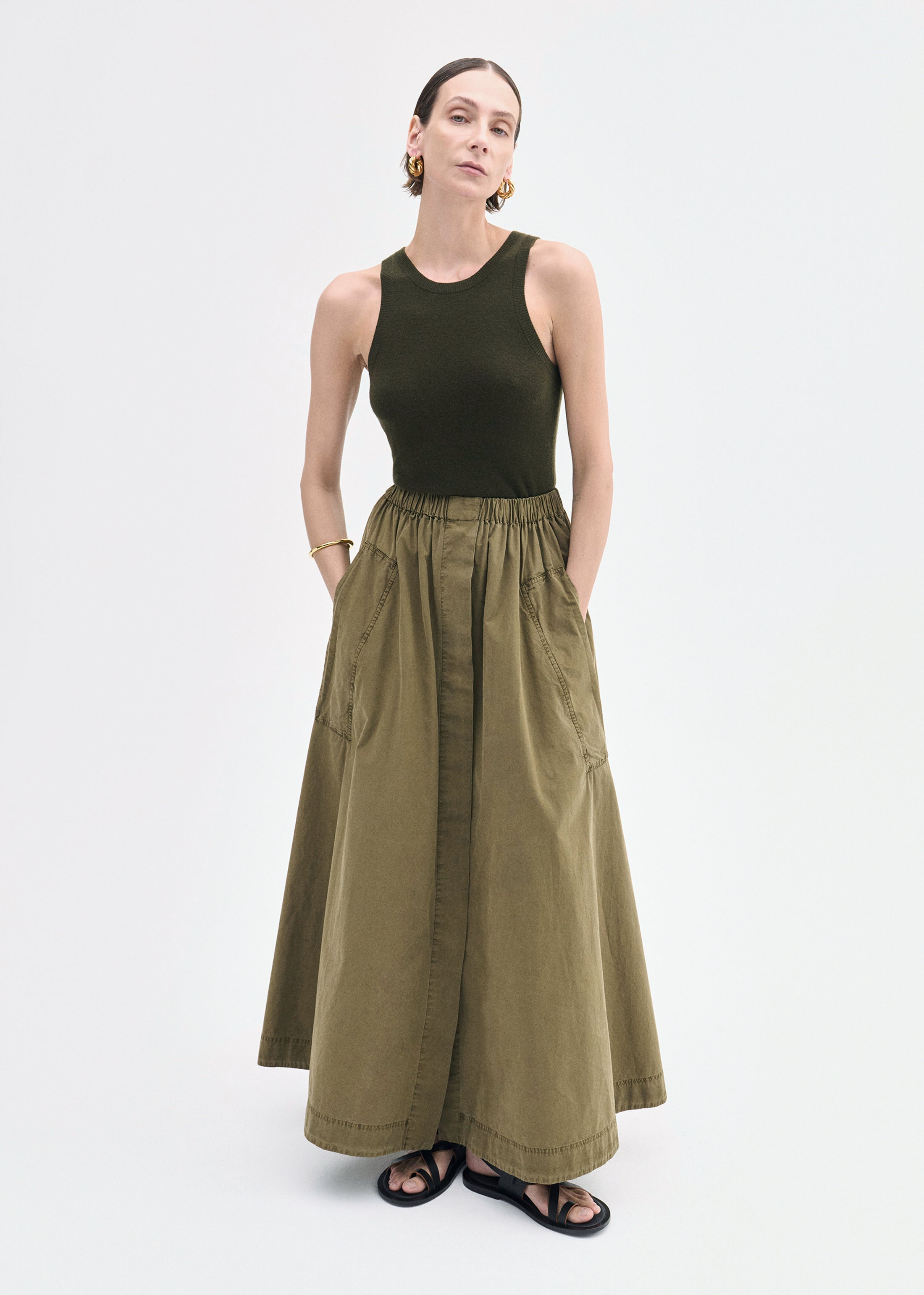 Parachute Skirt in Cotton Twill - 2