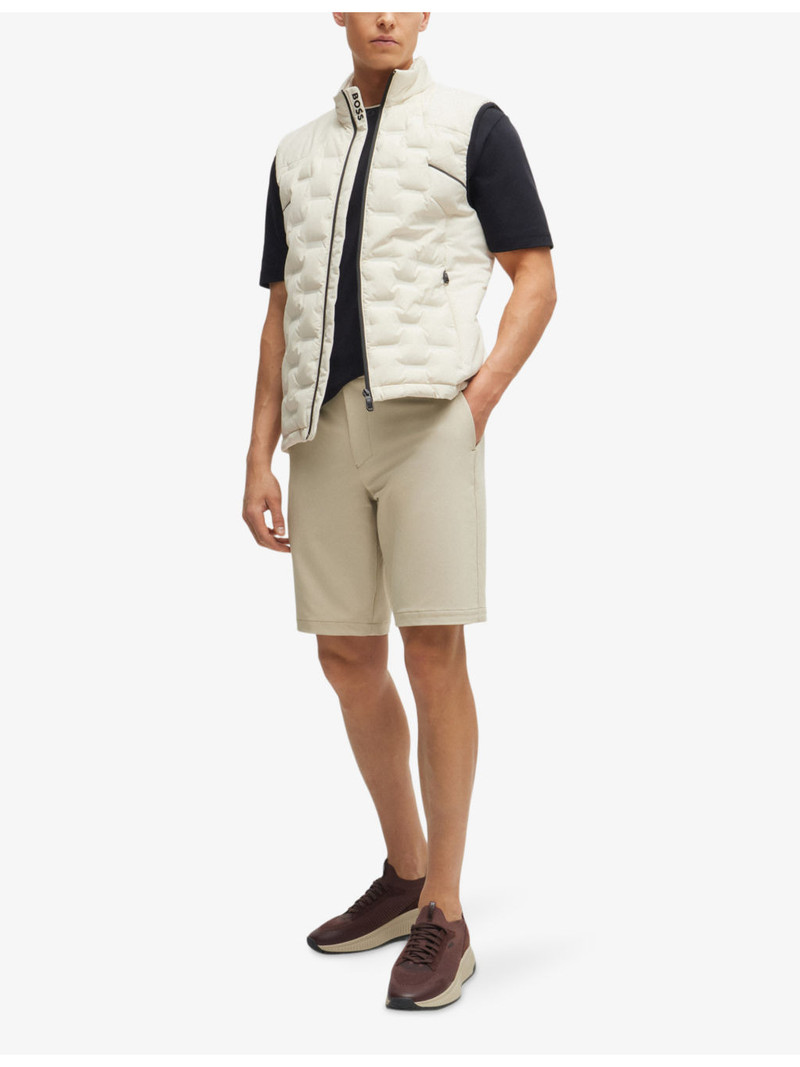 BOSS Logo-print slim-fit stretch-woven shorts outlook