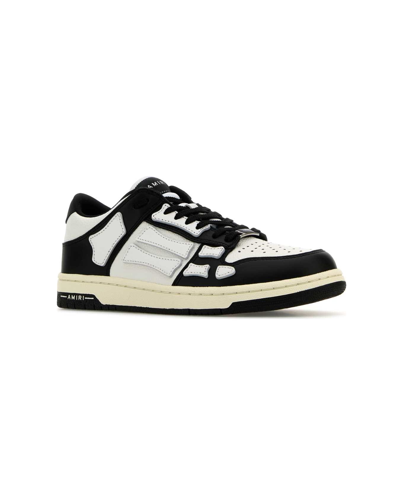 Two-tone Leather Skel Sneakers - 2