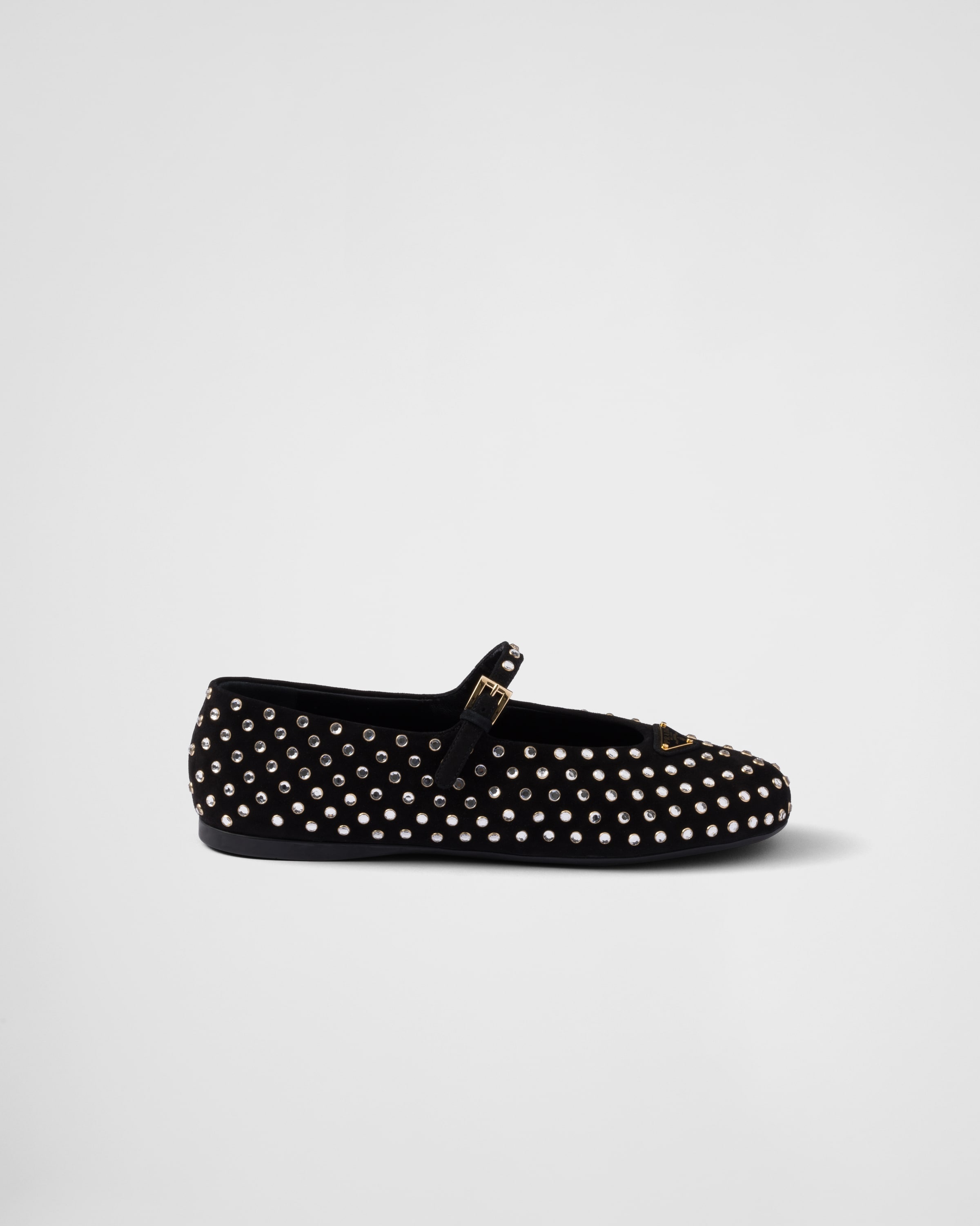 Suede ballerinas with crystals - 2